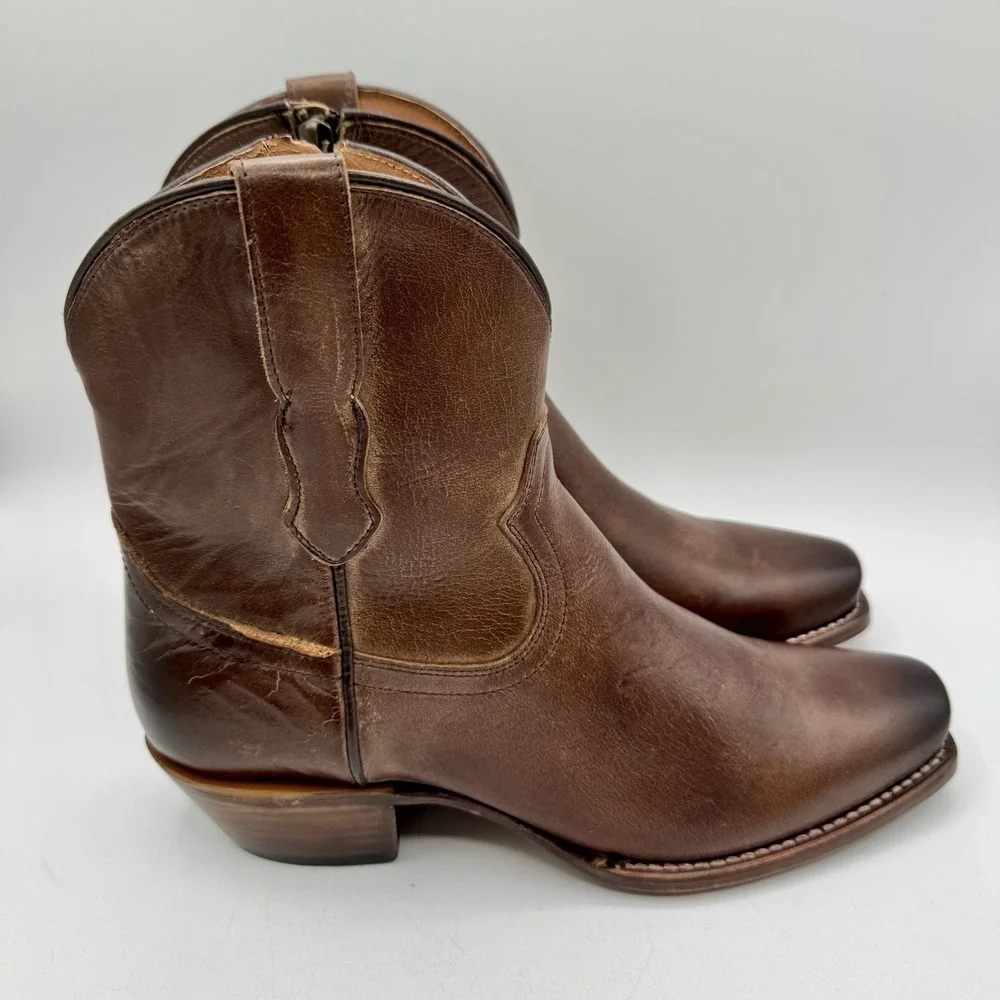 Cleo Wolf Fern Boots Women's Size 11‎ Distressed Chocolate Brown Leather